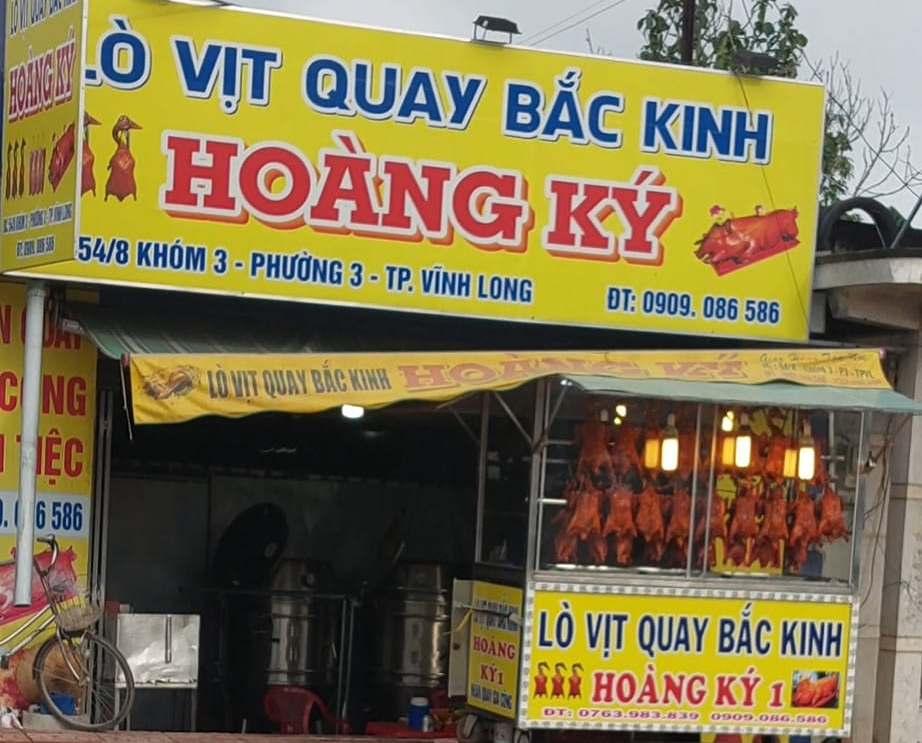 Cửa hàng vịt quay ngon nhất tại Vĩnh Long