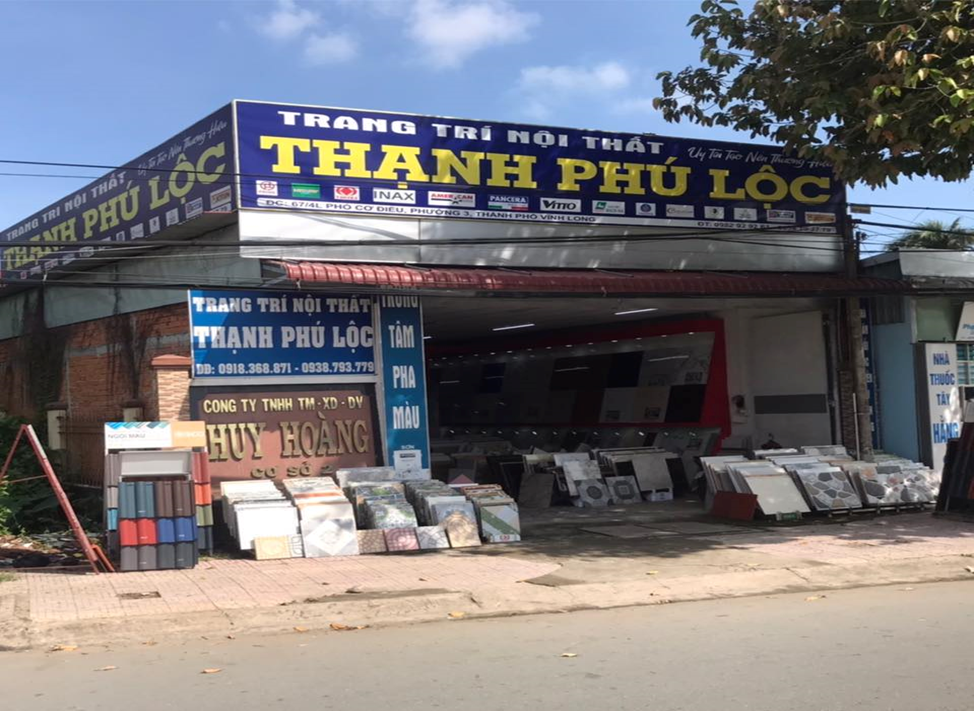 Cửa hàng gạch men tại Vĩnh Long Thạnh Phú Lộc