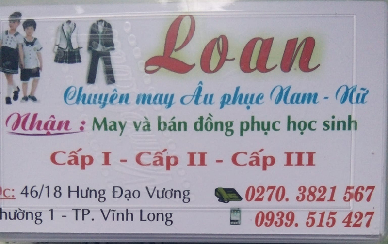 May đồng phục học sinh Loan - Cửa hàng đồng phục uy tín Vĩnh Long