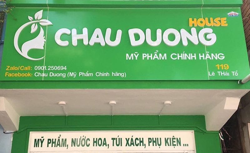 CHAU DUONG HOUSE - Cửa hàng mỹ phẩm uy tín tại Vĩnh Long