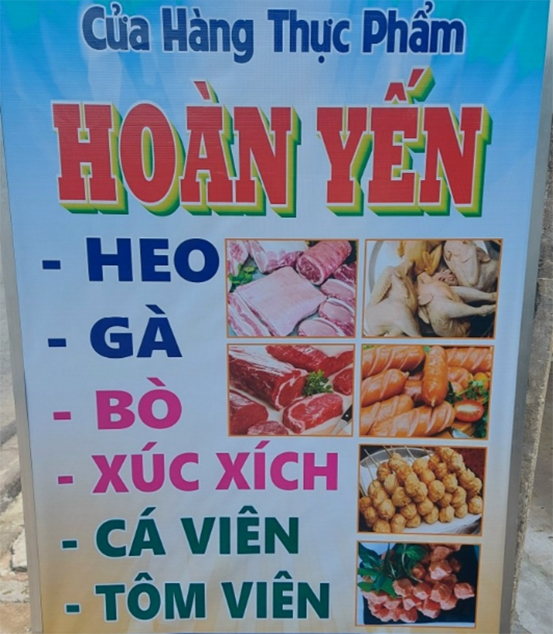 Cửa hàng thực phẩm sạch tại Vĩnh Long Hoàn Yến