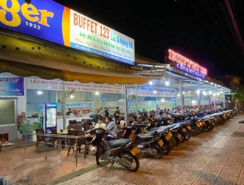 Buffet 123 - nhà hàng buffet tại Vĩnh Long