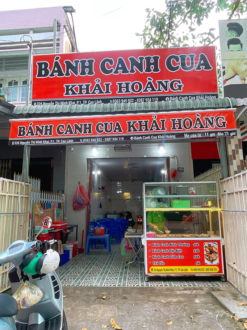 BÁNH CANH CUA KHẢI HOÀNG - quán bánh canh Đồng Tháp