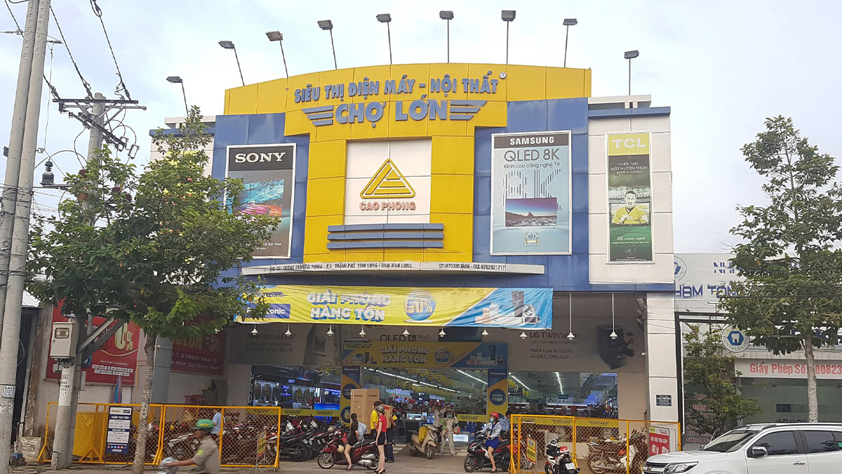 Siêu thị điện máy Chợ Lớn - Điểm bán máy lạnh Vĩnh Long