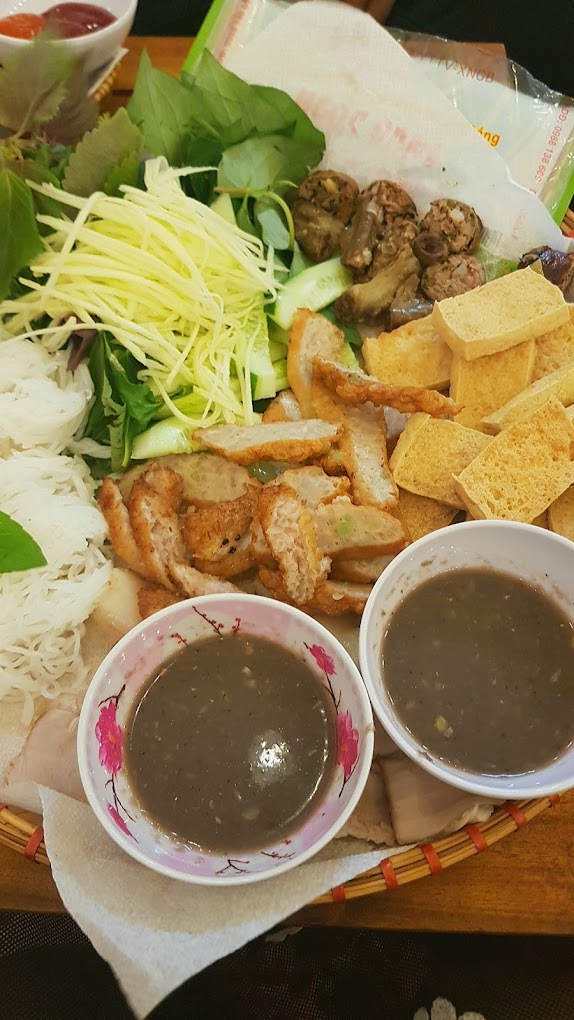 bún đậu mắm tôm kiên Giang Cô Bắc