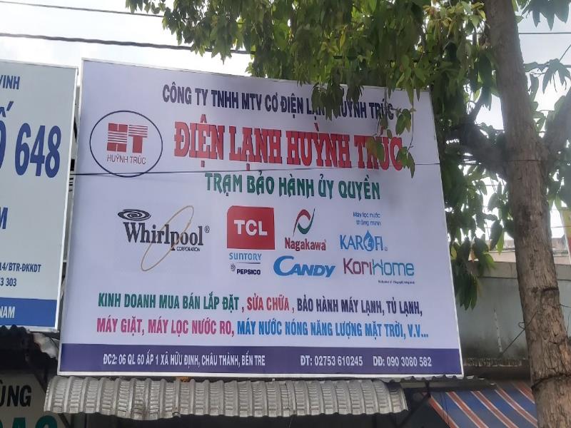 Sửa điện gia dụng Bến Tre Điện Lạnh Huỳnh Trúc